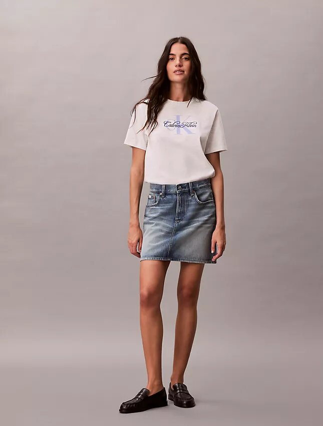 T-shirt classique avec motif Script Monologo T-shirt classique avec motif Script Monologo