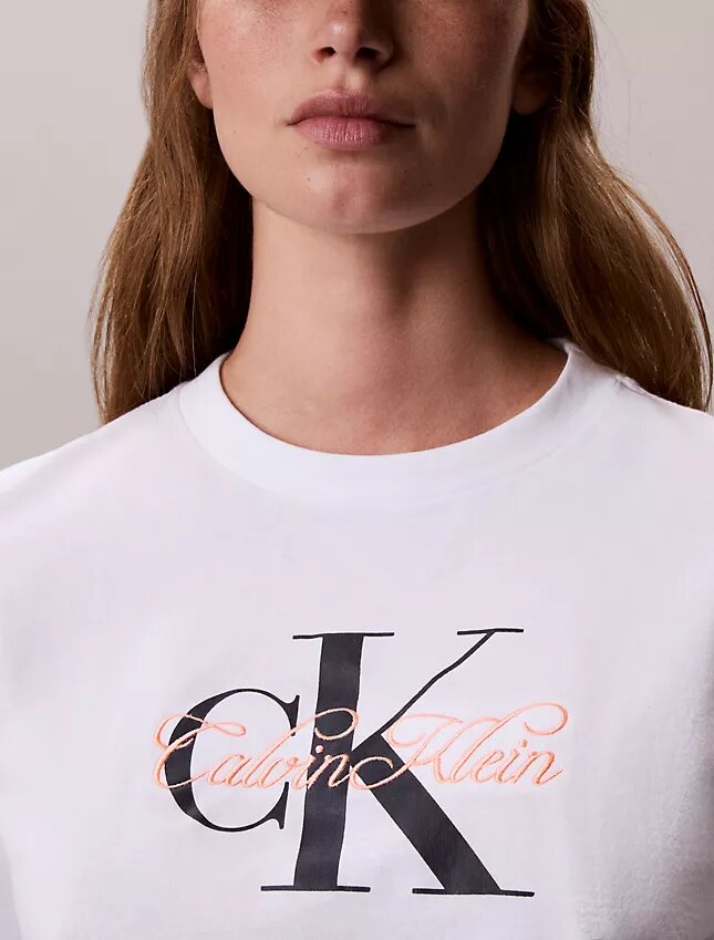 T-shirt classique avec motif Script Monologo T-shirt classique avec motif Script Monologo