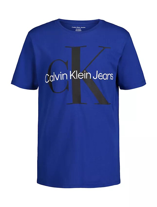 T-shirt classique à col rond Monologo pour garçons T-shirt classique à col rond Monologo pour garçons