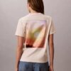 T-shirt classique en jersey rafraîchissant avec motif soleil T-shirt classique en jersey rafraîchissant avec motif soleil