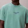 T-shirt classique à logo et effet délavé à l’acide T-shirt classique à logo et effet délavé à l’acide