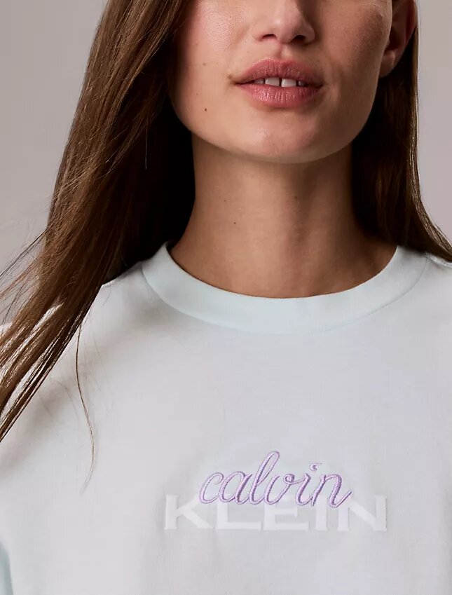 T-shirt classique à logo superposé T-shirt classique à logo superposé