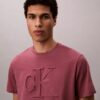 T-shirt classique à monogramme en relief T-shirt classique à monogramme en relief
