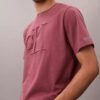 T-shirt classique à monogramme en relief T-shirt classique à monogramme en relief