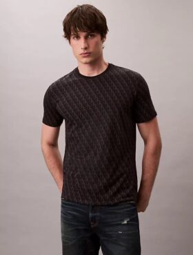 T-shirt classique à monogramme intégral Liquid Touch