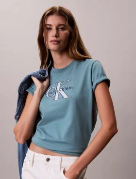 T-shirt classique Monologo bicolore