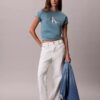 T-shirt classique Monologo bicolore T-shirt classique Monologo bicolore