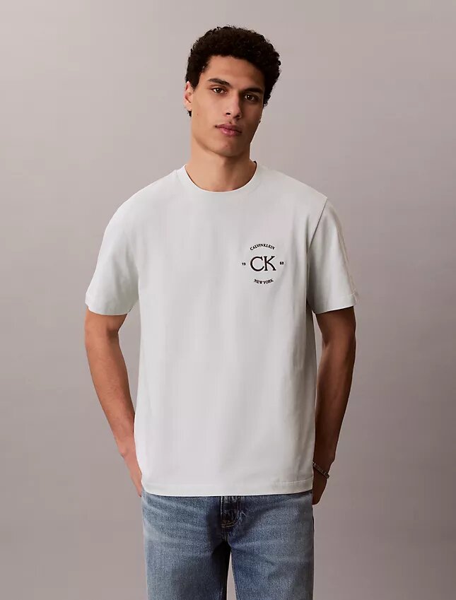 T-shirt classique à motif circulaire T-shirt classique à motif circulaire