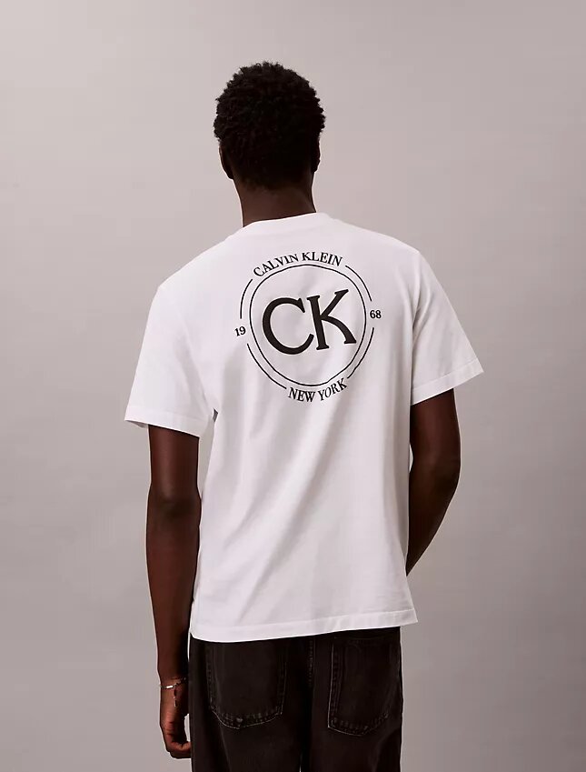 T-shirt classique à motif circulaire T-shirt classique à motif circulaire