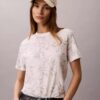 T-shirt classique à motif floral T-shirt classique à motif floral
