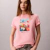 T-shirt classique à motif floral T-shirt classique à motif floral