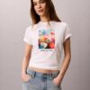 T-shirt classique à motif floral T-shirt classique à motif floral