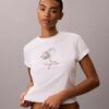 T-shirt classique à motif floral T-shirt classique à motif floral
