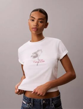 T-shirt classique à motif floral