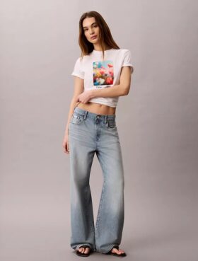 T-shirt classique à motif floral