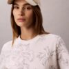 T-shirt classique à motif floral T-shirt classique à motif floral