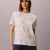 T-shirt classique à motif floral T-shirt classique à motif floral
