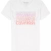 T-shirt classique à motif graphique et logo ombré pour filles T-shirt classique à motif graphique et logo ombré pour filles