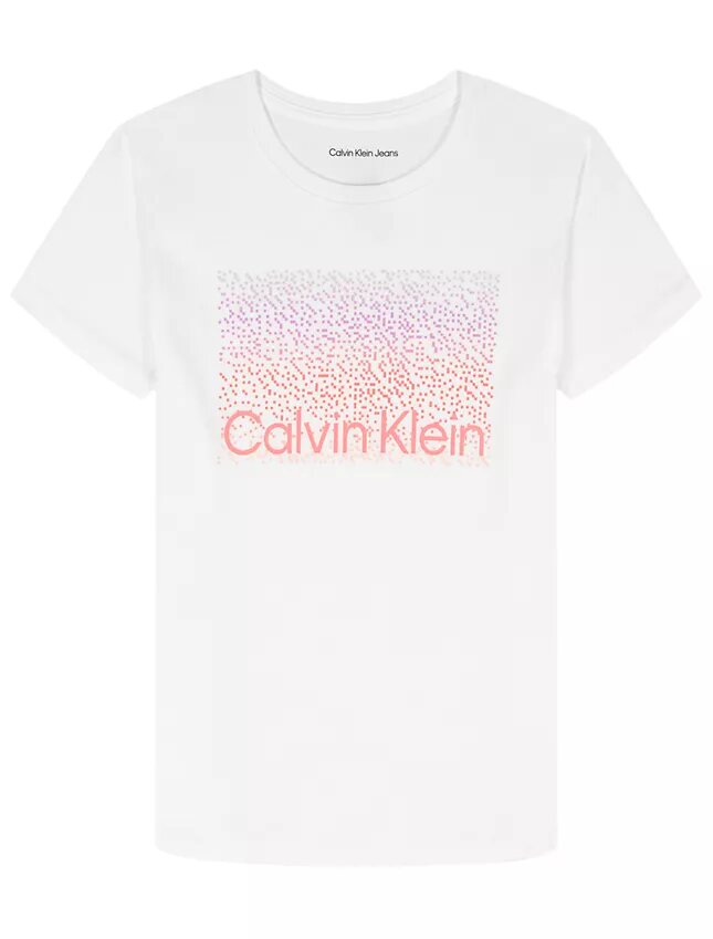 T-shirt classique à motif graphique et logo ombré pour filles T-shirt classique à motif graphique et logo ombré pour filles