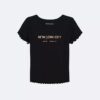 T-shirt classique pour filles avec logo New York City T-shirt classique pour filles avec logo New York City