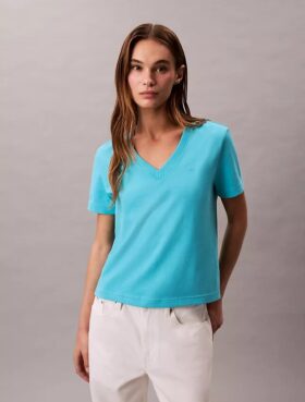 T-shirt à col en V Monogram