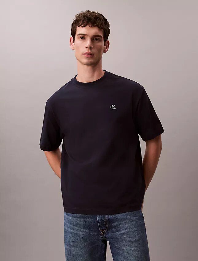 T-shirt à col rond ample avec logo d’archive T-shirt à col rond ample avec logo d’archive
