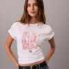T-shirt à col rond avec imprimé urbain T-shirt à col rond avec imprimé urbain