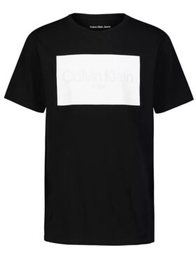 T-shirt à col rond avec logo CK Be en relief pour garçons