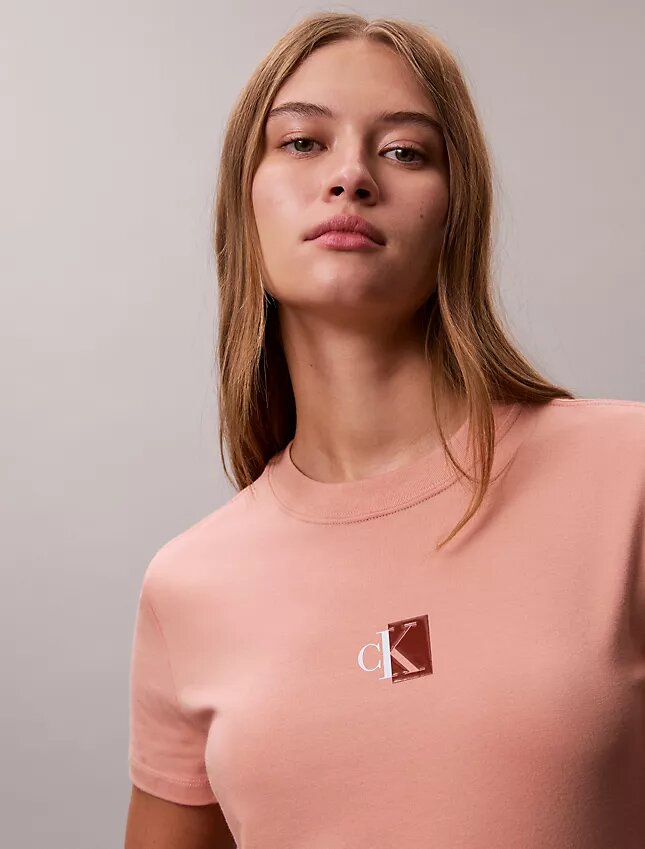 T-shirt à col rond avec logo Monogram T-shirt à col rond avec logo Monogram