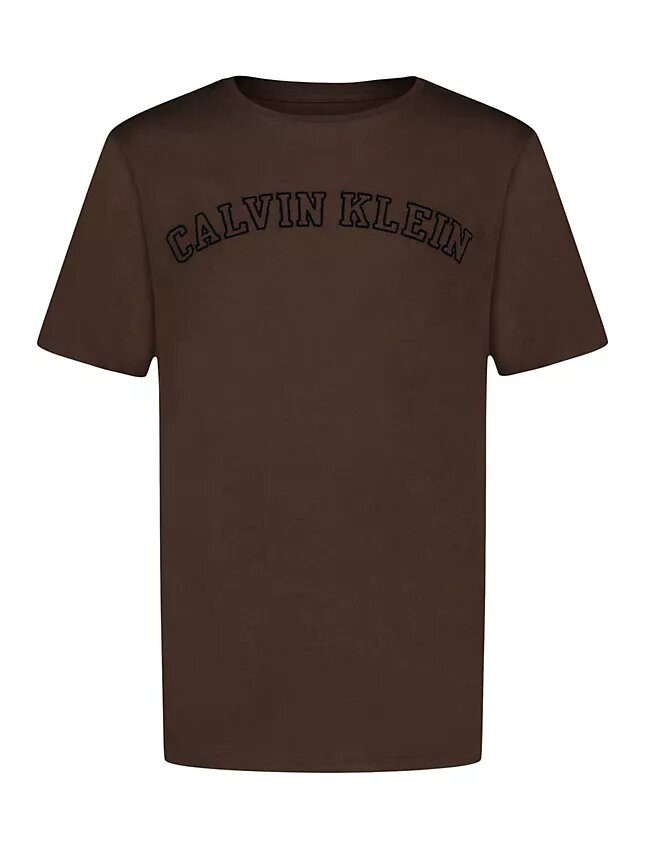 T-shirt à col rond avec logo sérigraphié pour garçons T-shirt à col rond avec logo sérigraphié pour garçons