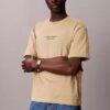 T-shirt à col rond classique avec logo délavé T-shirt à col rond classique avec logo délavé