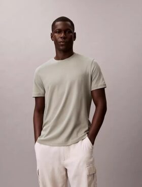T-shirt à col rond en coton Supima