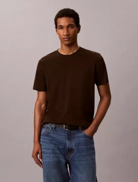 T-shirt à col rond en coton Supima