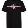 T-shirt à col rond à rayures Monologo pour garçons T-shirt à col rond à rayures Monologo pour garçons