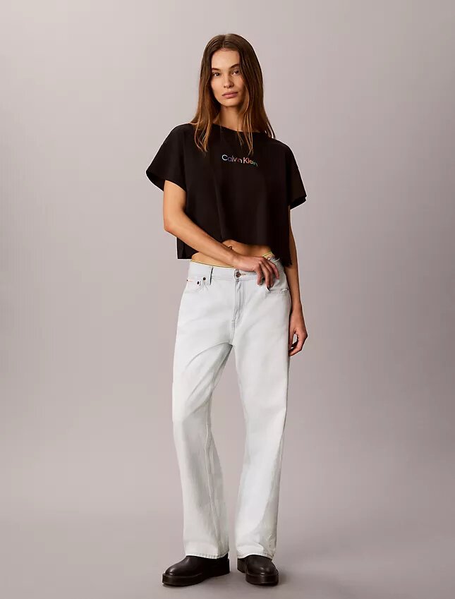 T-shirt court ample en Cotton Stretch « Pride » T-shirt court ample en Cotton Stretch « Pride »