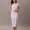 T-shirt court en Cotton Stretch côtelé T-shirt court en Cotton Stretch côtelé