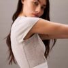 T-shirt court en Cotton Stretch côtelé T-shirt court en Cotton Stretch côtelé