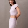 T-shirt court en Cotton Stretch côtelé T-shirt court en Cotton Stretch côtelé