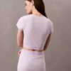 T-shirt court en Cotton Stretch côtelé T-shirt court en Cotton Stretch côtelé