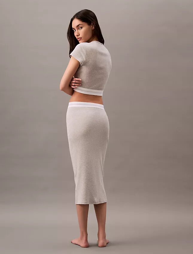 T-shirt court en Cotton Stretch côtelé T-shirt court en Cotton Stretch côtelé