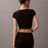T-shirt court en Cotton Stretch côtelé T-shirt court en Cotton Stretch côtelé