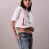 T-shirt court et ample Marc Hundley Pride Viva Love T-shirt court et ample Marc Hundley Pride Viva Love