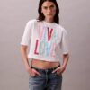 T-shirt court et ample Marc Hundley Pride Viva Love T-shirt court et ample Marc Hundley Pride Viva Love