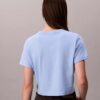T-shirt court et carré avec logo en lettres cursives T-shirt court et carré avec logo en lettres cursives