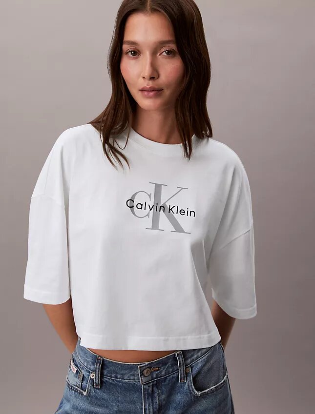 T-shirt court et carré Monologo T-shirt court et carré Monologo