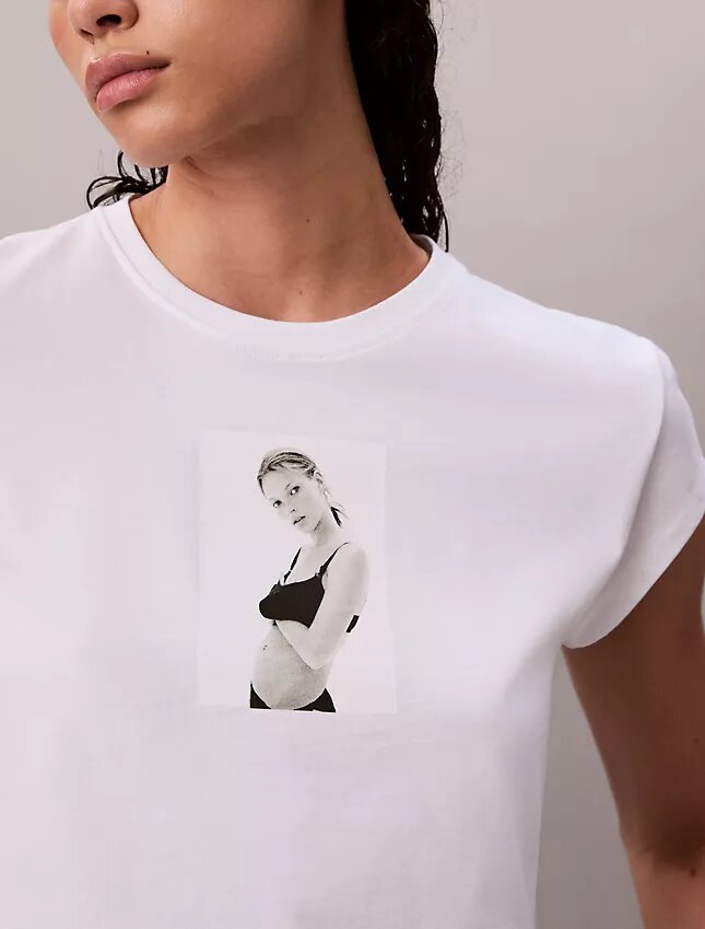 T-shirt court à motif Kate Moss T-shirt court à motif Kate Moss