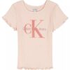 T-shirt à côtes Monologo pour filles T-shirt à côtes Monologo pour filles