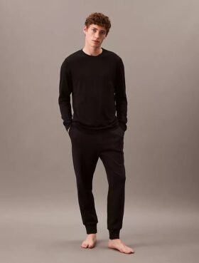 T-shirt de nuit CK Black Slim à col rond T-shirt de nuit CK Black Slim à col rond