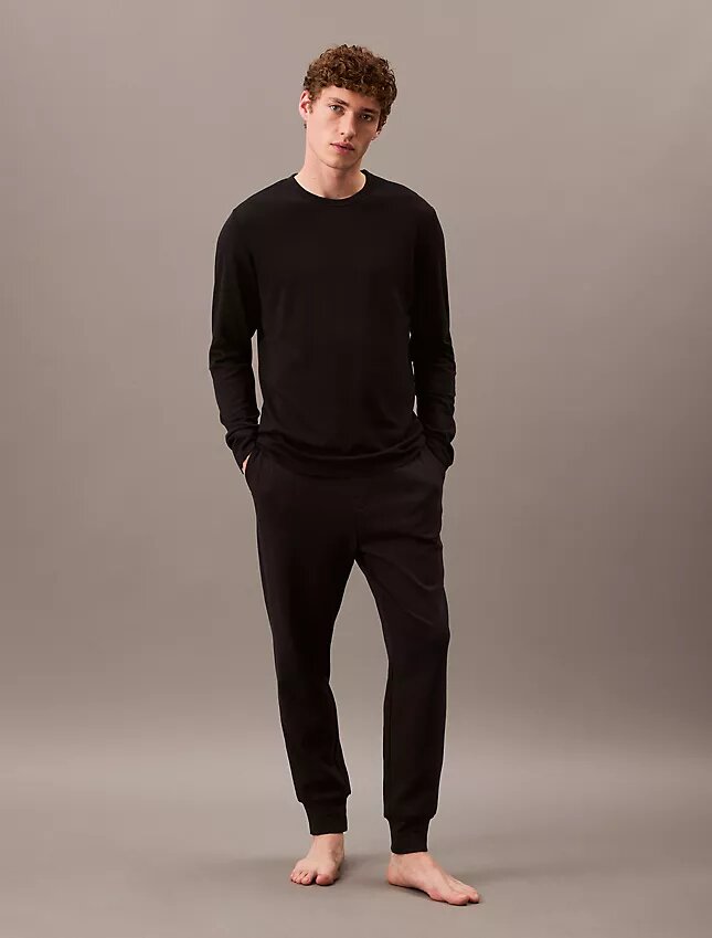 T-shirt de nuit CK Black Slim à col rond T-shirt de nuit CK Black Slim à col rond