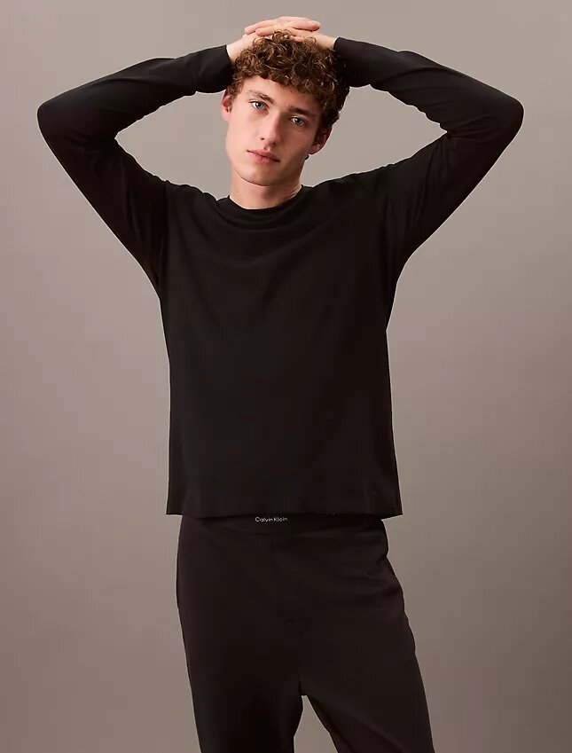 T-shirt de nuit CK Black Slim à col rond T-shirt de nuit CK Black Slim à col rond
